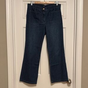 J. Crew Dark Indigo Flare Jeans